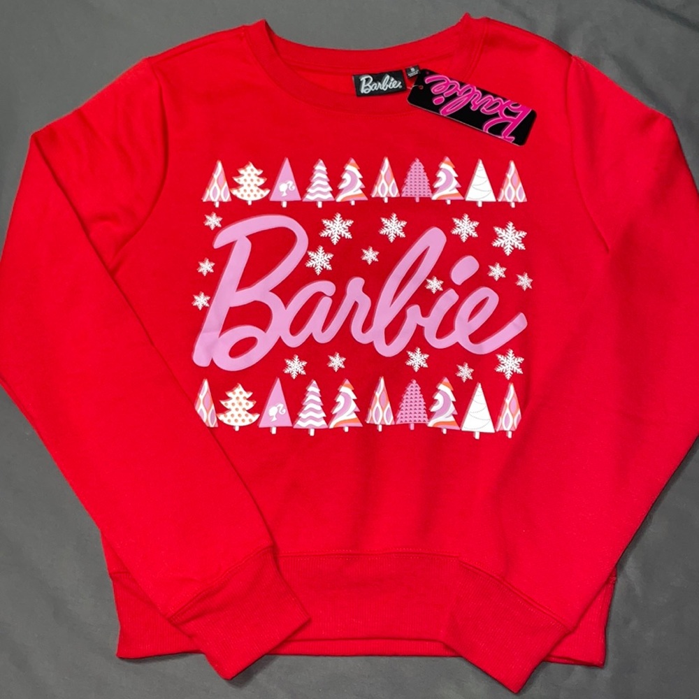 ❄️ Barbie Winter/Holiday Print Sweatshirt